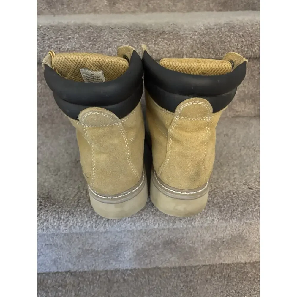 Eddie Bauer Rick Tan Men's Waterproof Boots Size 9 Hiking RBX Highland Point